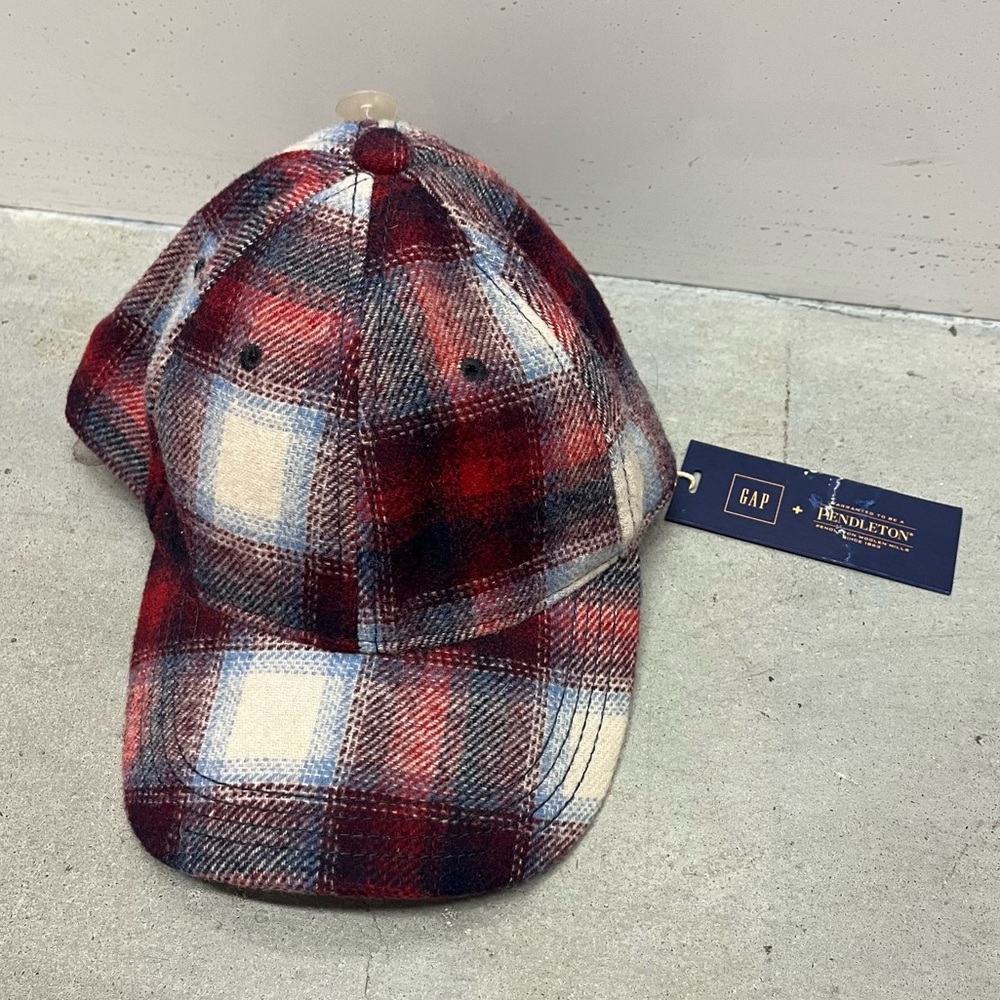 Gap X Pendleton collaboration shadow plaid wool hat